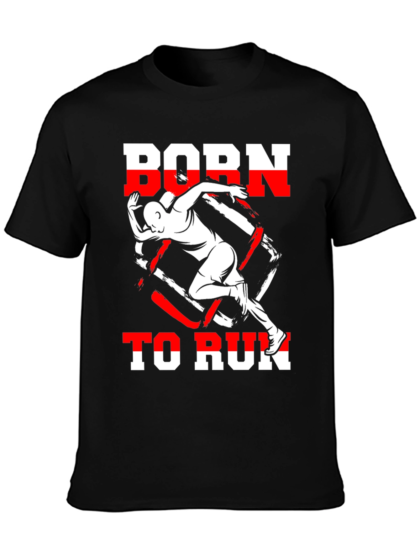 Camiseta Negra Born to Run Deportiva