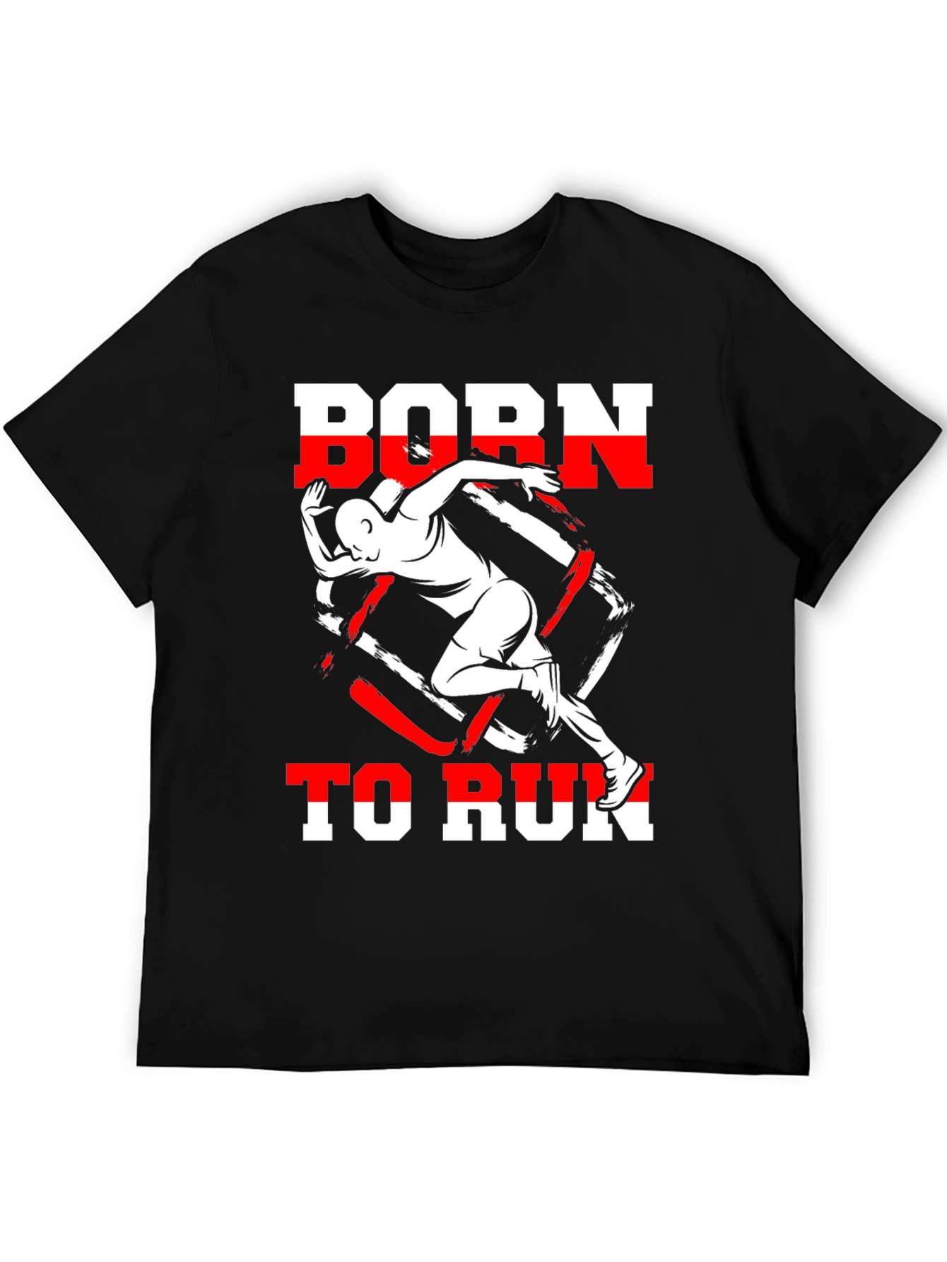 Camiseta Negra Born to Run Deportiva