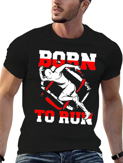 Camiseta Negra Born to Run Deportiva