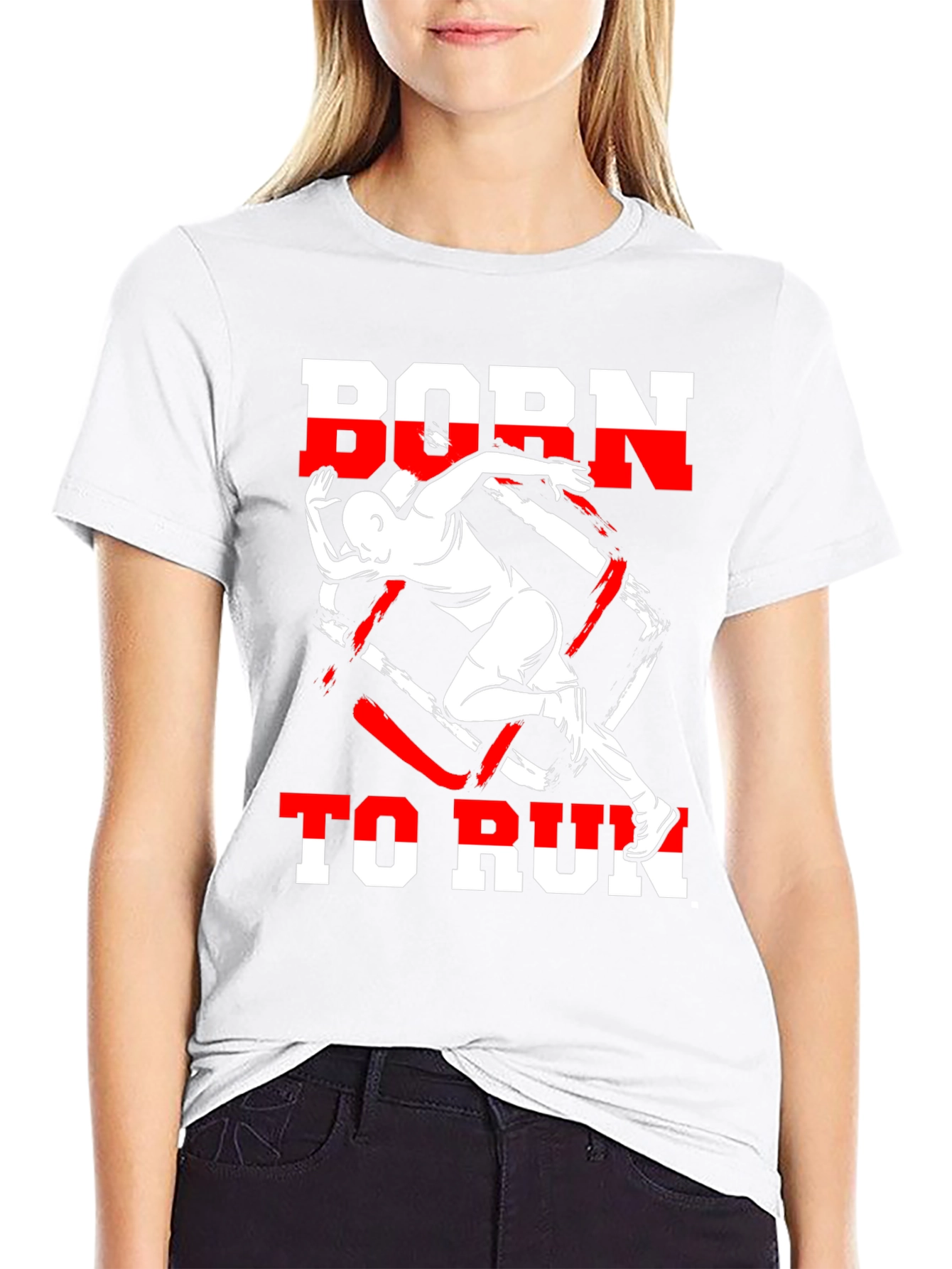 Camiseta Negra Born to Run Deportiva