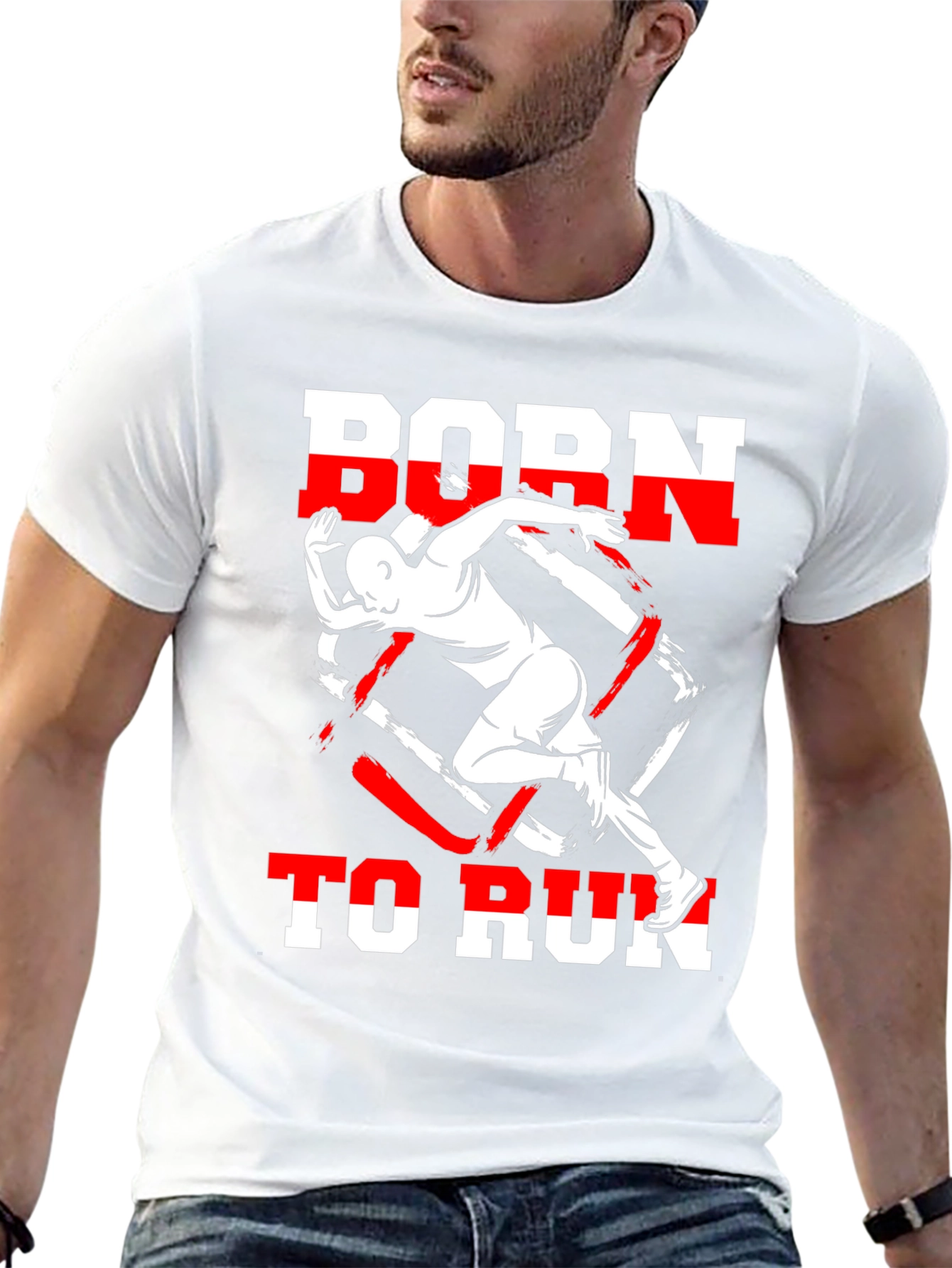 Camiseta Negra Born to Run Deportiva
