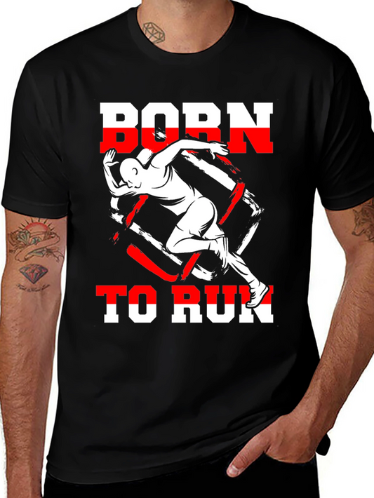 Camiseta Negra Born to Run Deportiva