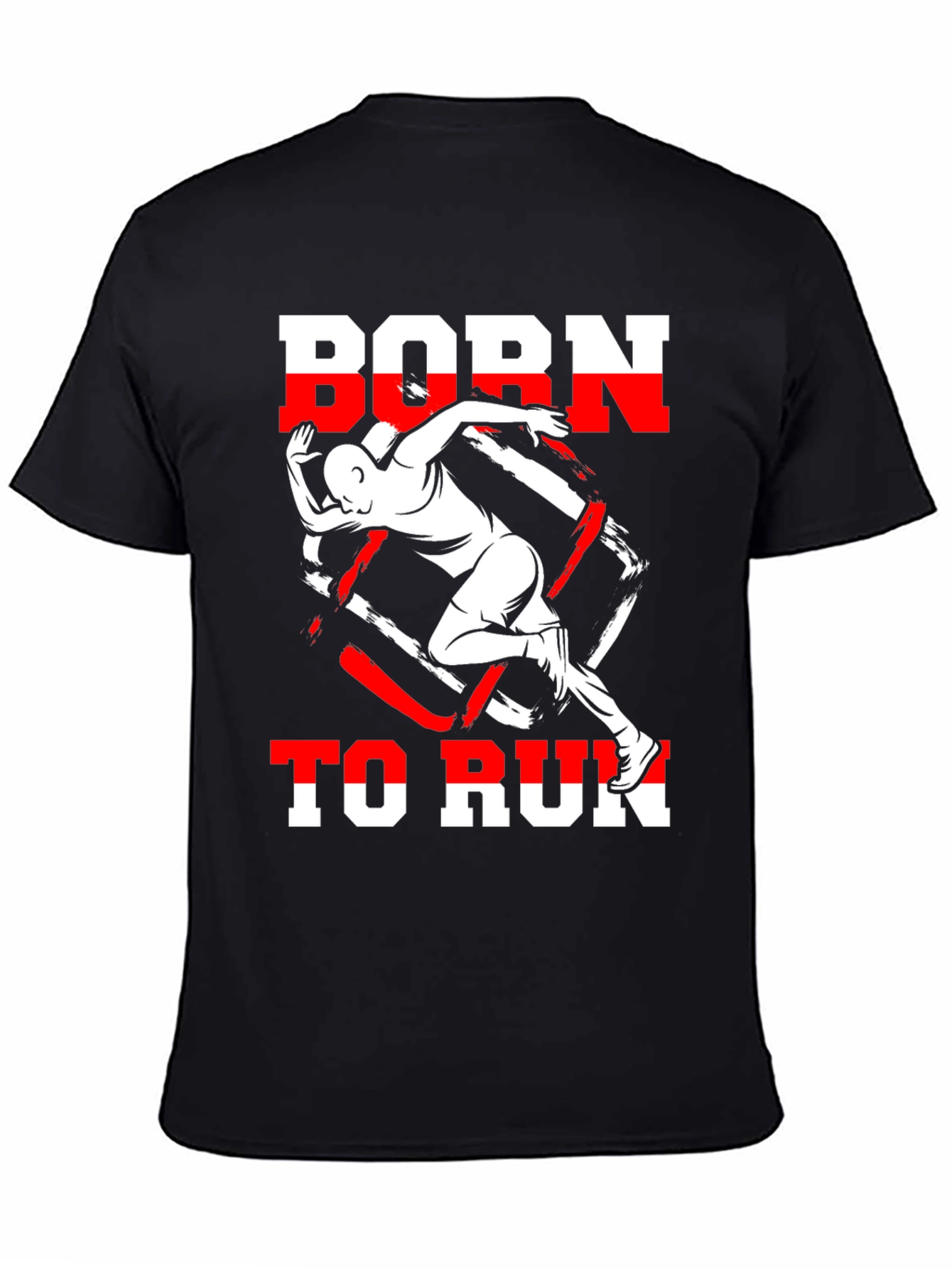 Camiseta Negra Born to Run Deportiva