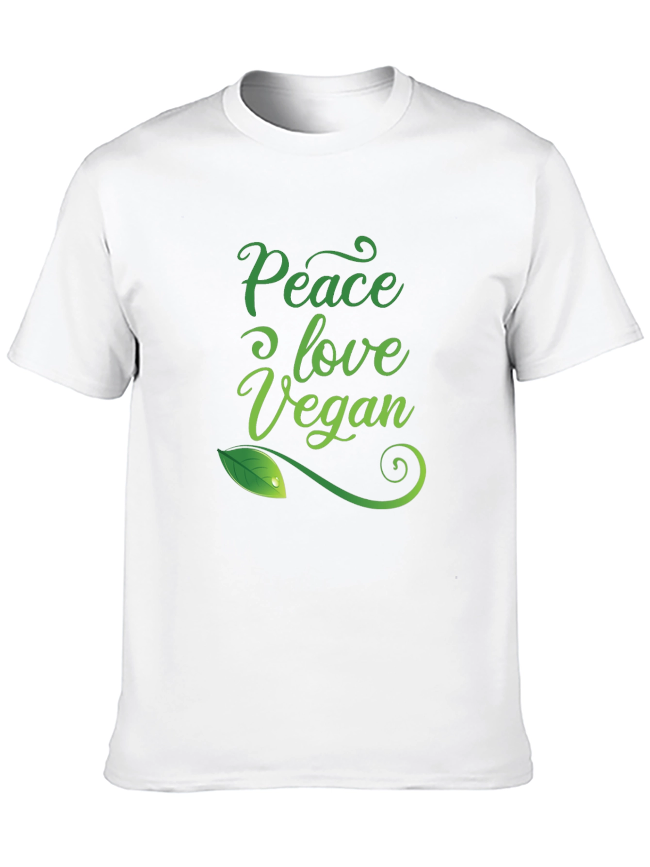 Camiseta Negra Vegana: Paz Amor y Conciencia