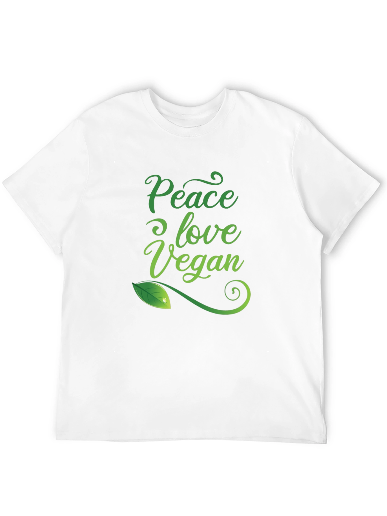 Camiseta Negra Vegana: Paz Amor y Conciencia