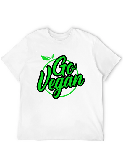 Camiseta Negra Go Vegan para Hombre