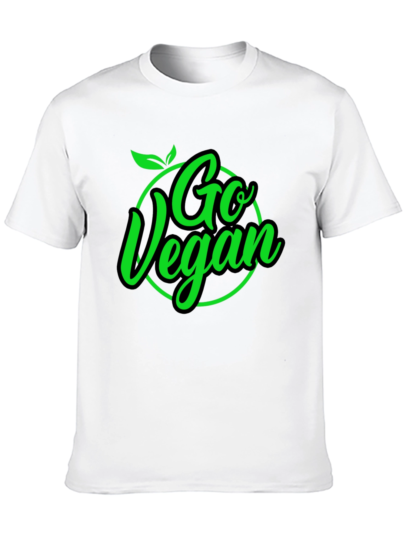 Camiseta Negra Go Vegan para Hombre