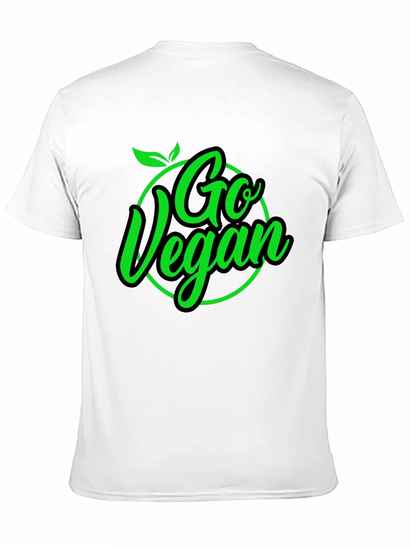 Camiseta Negra Go Vegan para Hombre
