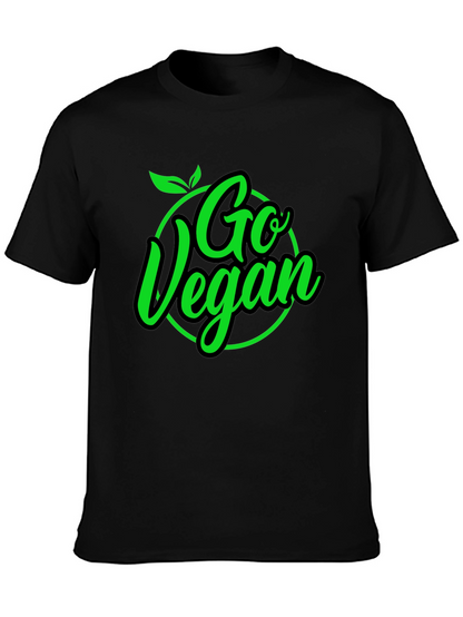 Camiseta Negra Go Vegan para Hombre