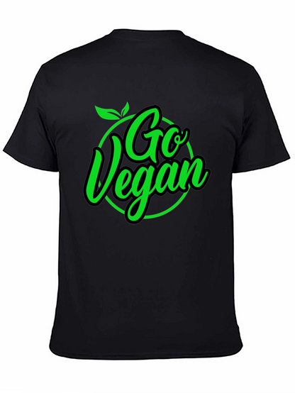Camiseta Negra Go Vegan para Hombre