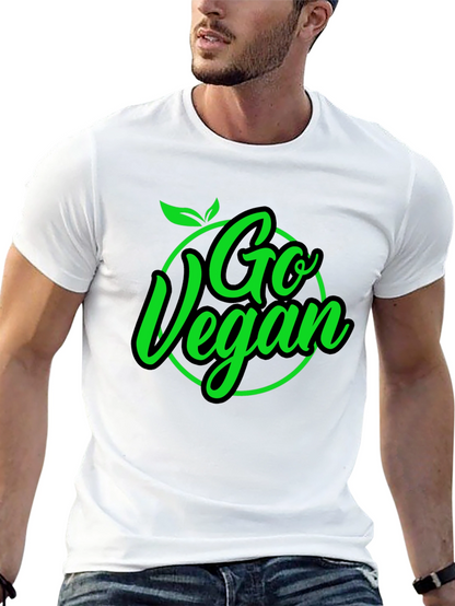 Camiseta Negra Go Vegan para Hombre