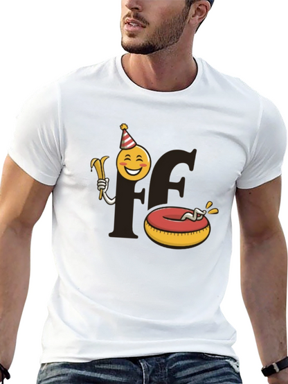 Camiseta Negra Divertida - Fiesta y Relajación