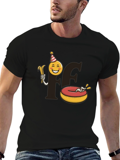 Camiseta Negra Divertida - Fiesta y Relajación