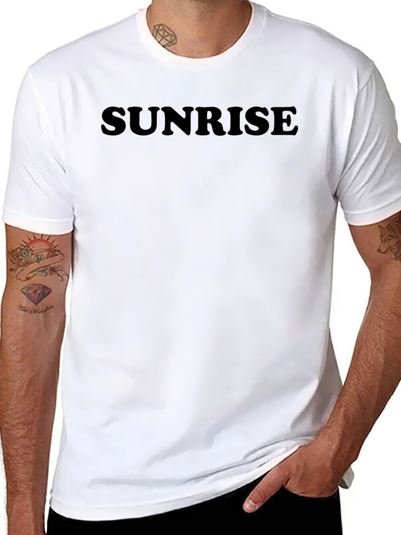Camiseta Negra Sunrise Casual