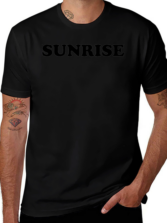 Camiseta Negra Sunrise Casual