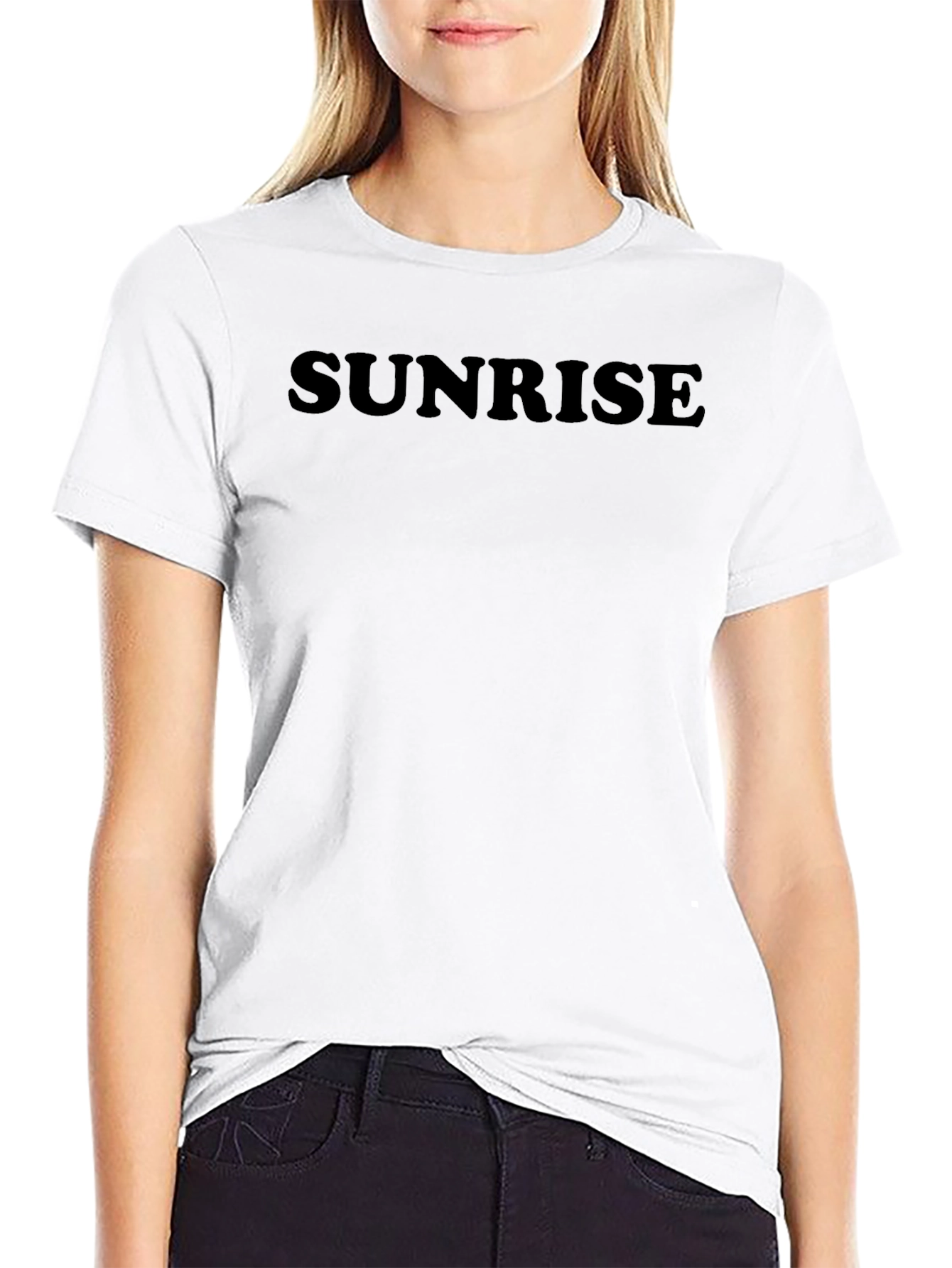 Camiseta Negra Sunrise Casual