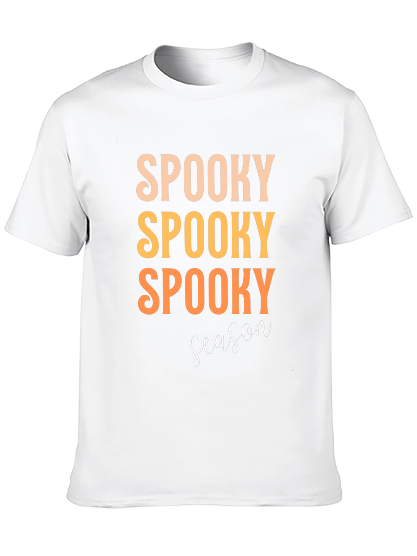 Camiseta Negra Spooky Season para Halloween