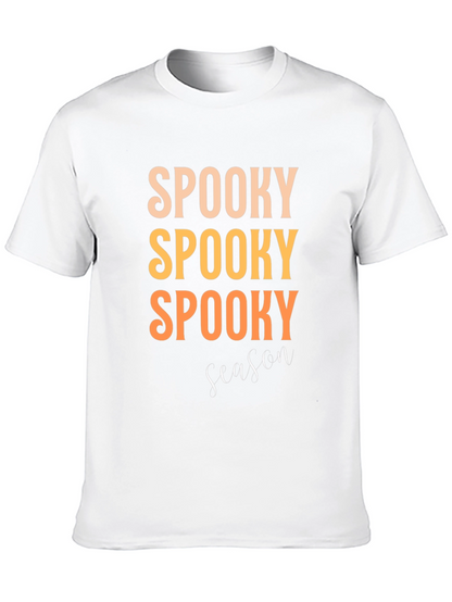 Camiseta Negra Spooky Season para Halloween