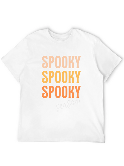Camiseta Negra Spooky Season para Halloween