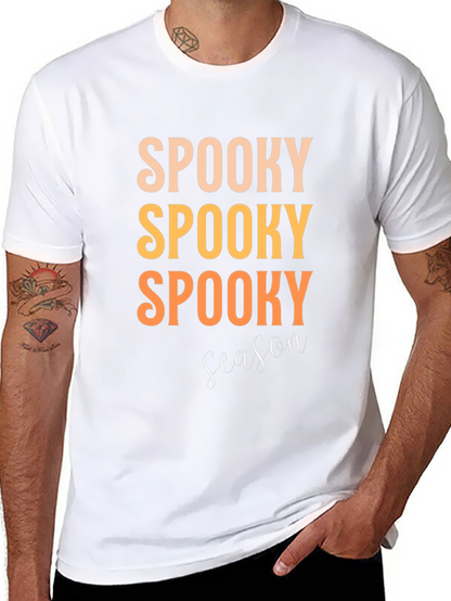 Camiseta Negra Spooky Season para Halloween