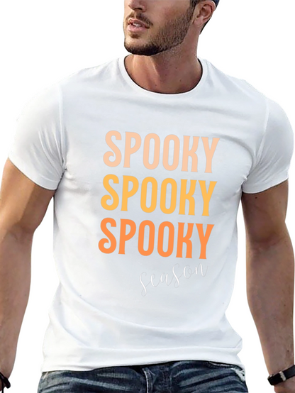 Camiseta Negra Spooky Season para Halloween