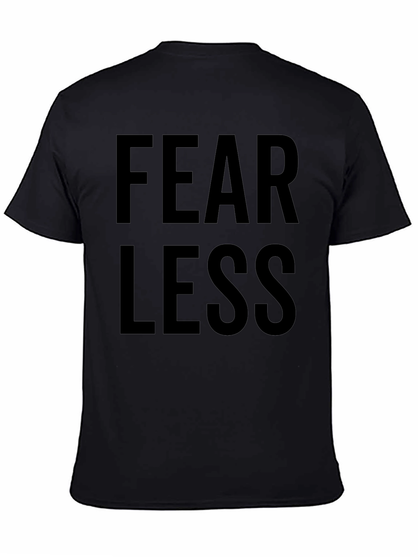 Camiseta Negra Fearless para Hombre