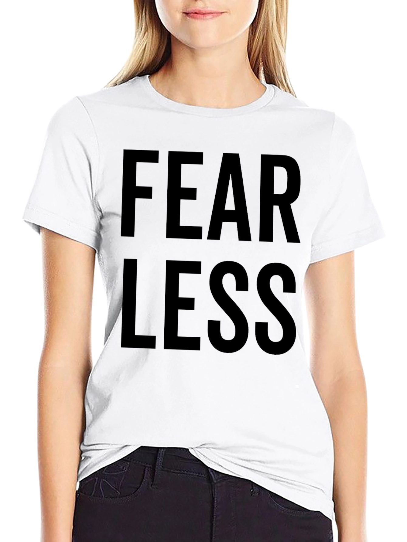 Camiseta Negra Fearless para Hombre