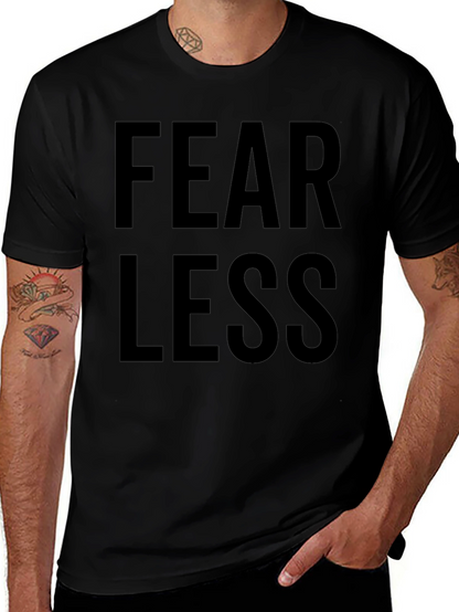 Camiseta Negra Fearless para Hombre