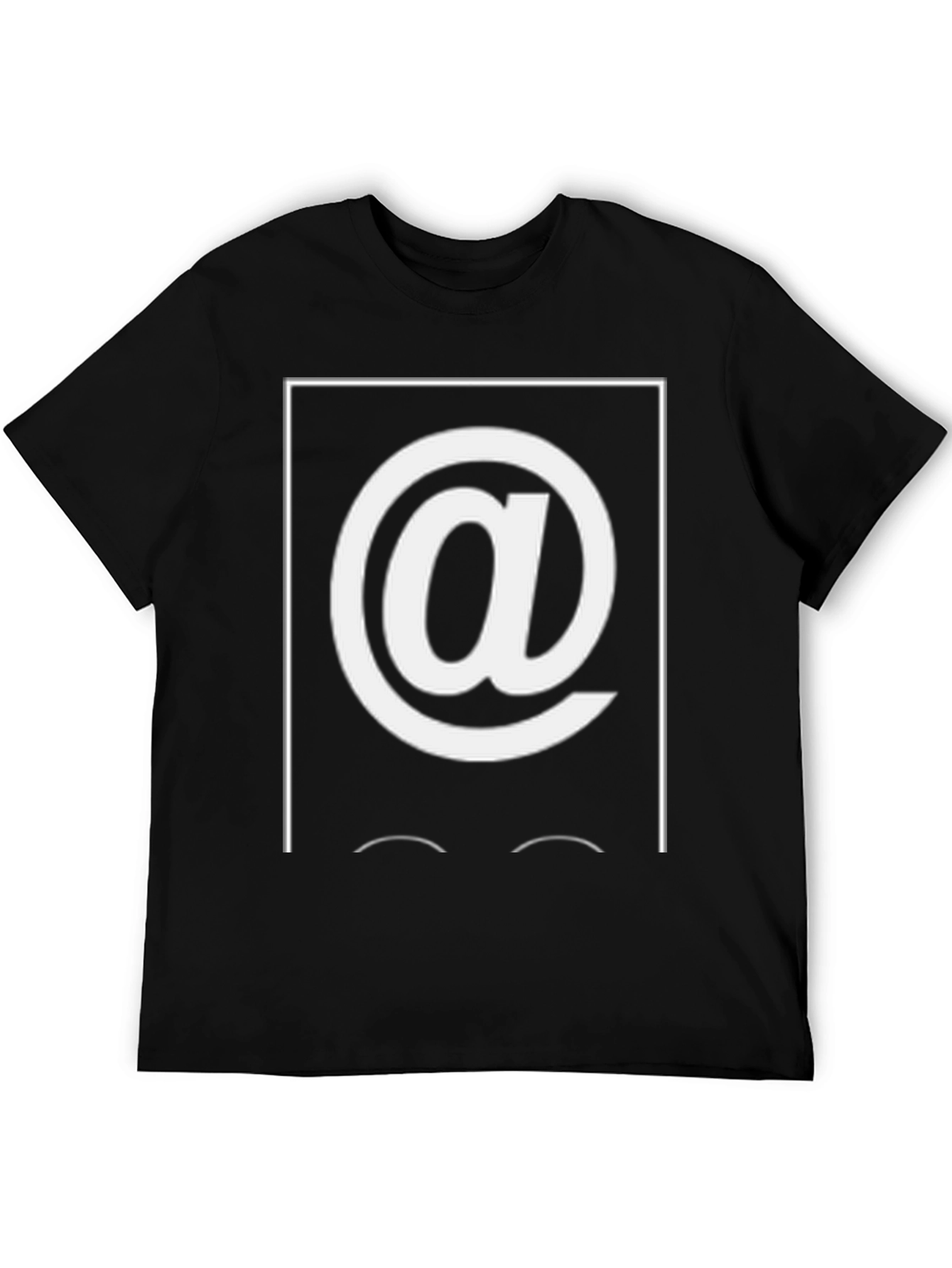 Camiseta Hombre Negra con Diseño Arroba