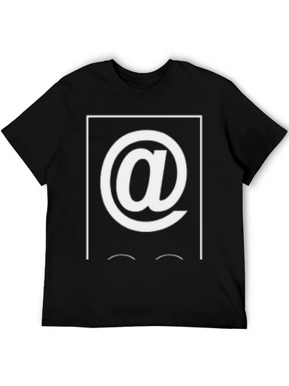 Camiseta Hombre Negra con Diseño Arroba