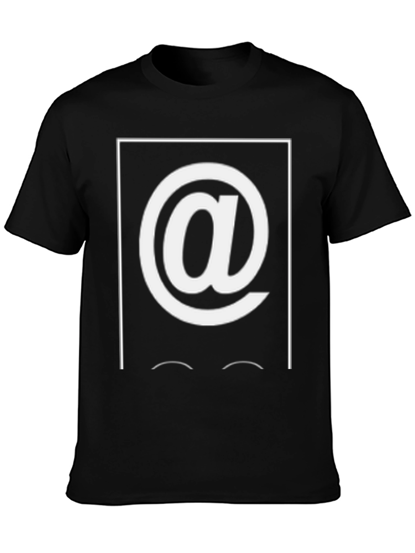 Camiseta Hombre Negra con Diseño Arroba