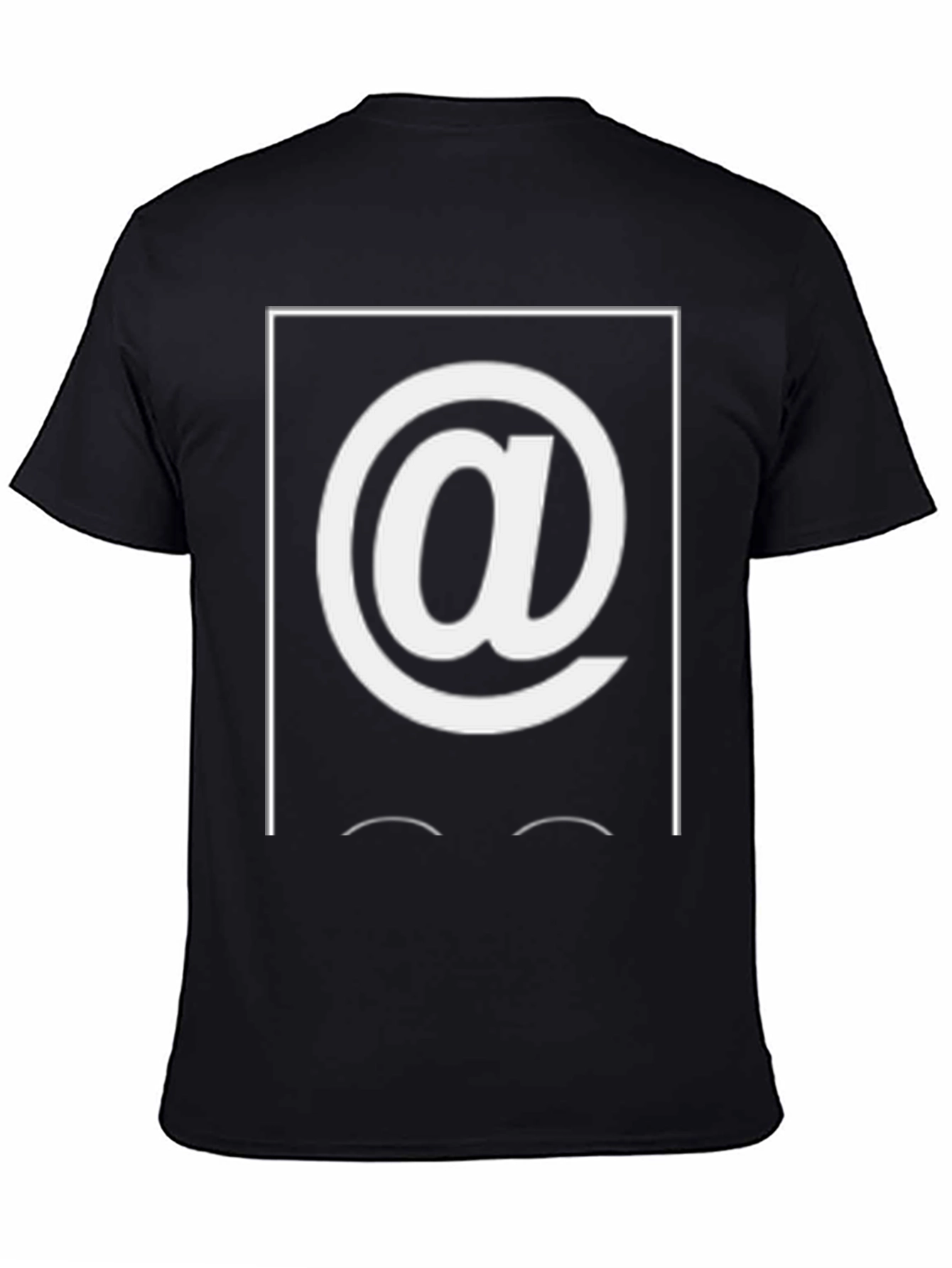 Camiseta Hombre Negra con Diseño Arroba
