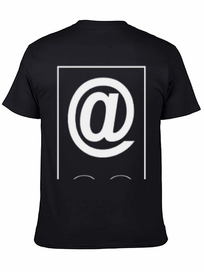 Camiseta Hombre Negra con Diseño Arroba