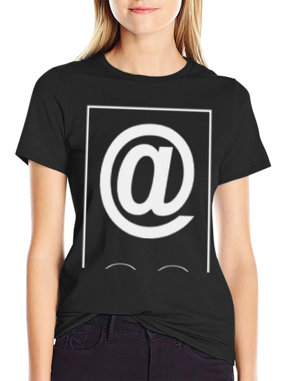 Camiseta Hombre Negra con Diseño Arroba