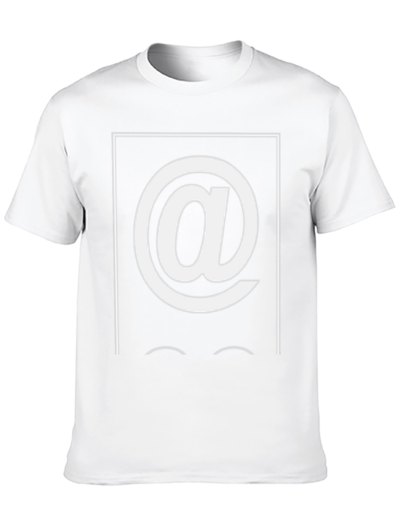 Camiseta Hombre Negra con Diseño Arroba