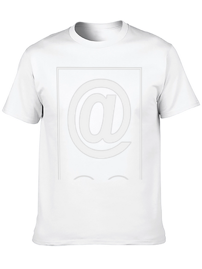 Camiseta Hombre Negra con Diseño Arroba