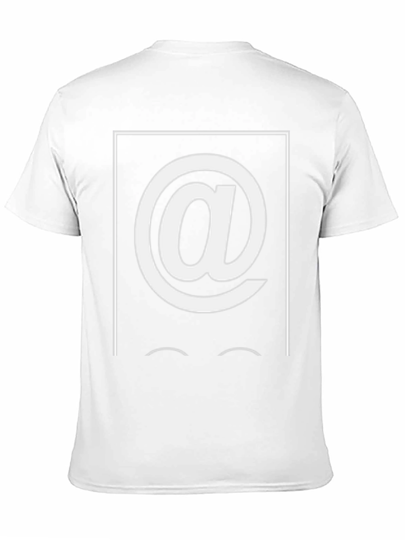 Camiseta Hombre Negra con Diseño Arroba