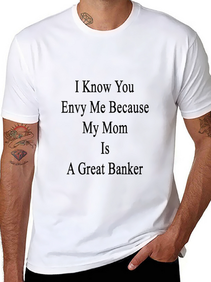 Camiseta Negra: Mi Mamá es una Gran Banquera