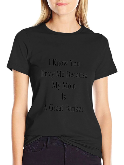 Camiseta Negra: Mi Mamá es una Gran Banquera