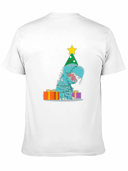 Camiseta de Dinosaurio Navideño