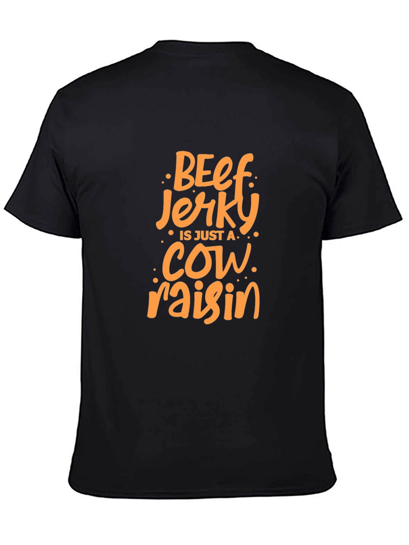 Camiseta Negra con Diseño de Beef Jerky