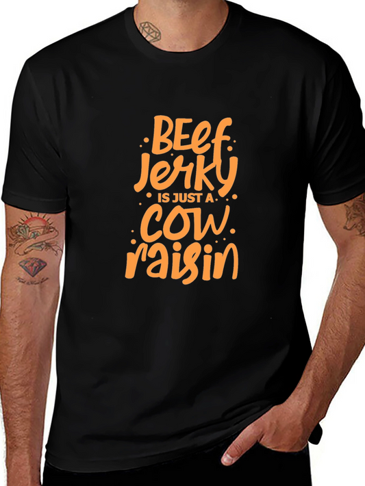 Camiseta Negra con Diseño de Beef Jerky