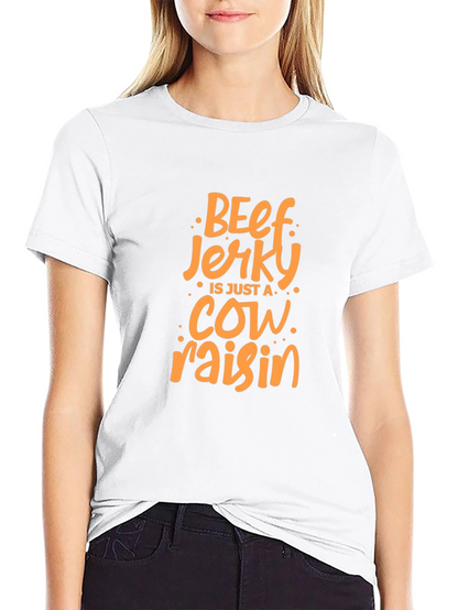Camiseta Negra con Diseño de Beef Jerky