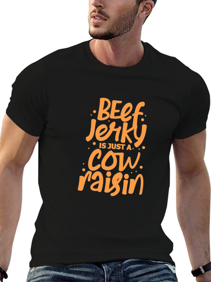 Camiseta Negra con Diseño de Beef Jerky