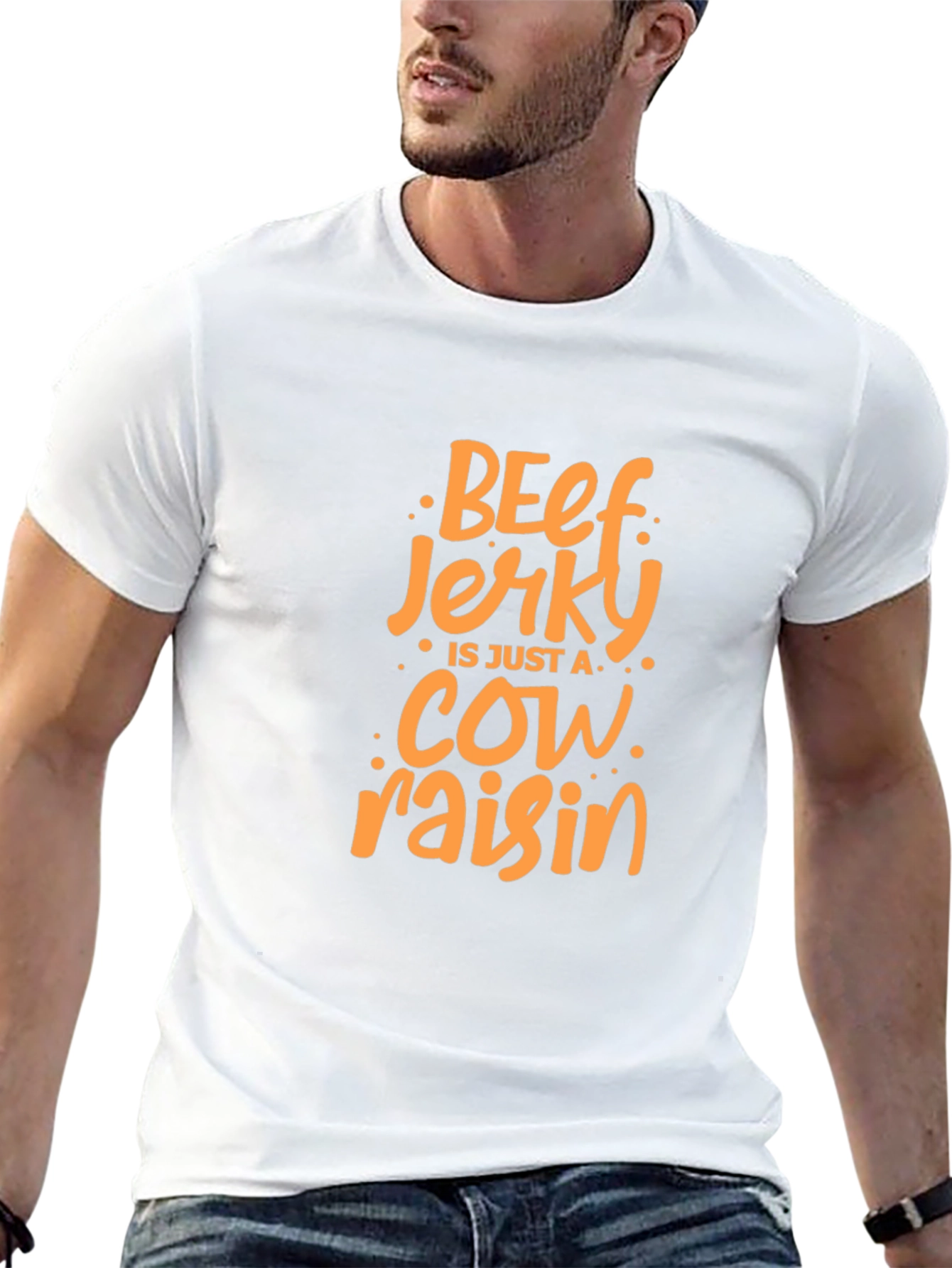 Camiseta Negra con Diseño de Beef Jerky