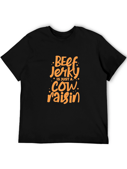 Camiseta Negra con Diseño de Beef Jerky