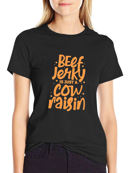 Camiseta Negra con Diseño de Beef Jerky