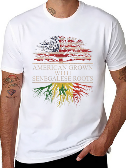 Camiseta Raíces Americanas y Senegalesas