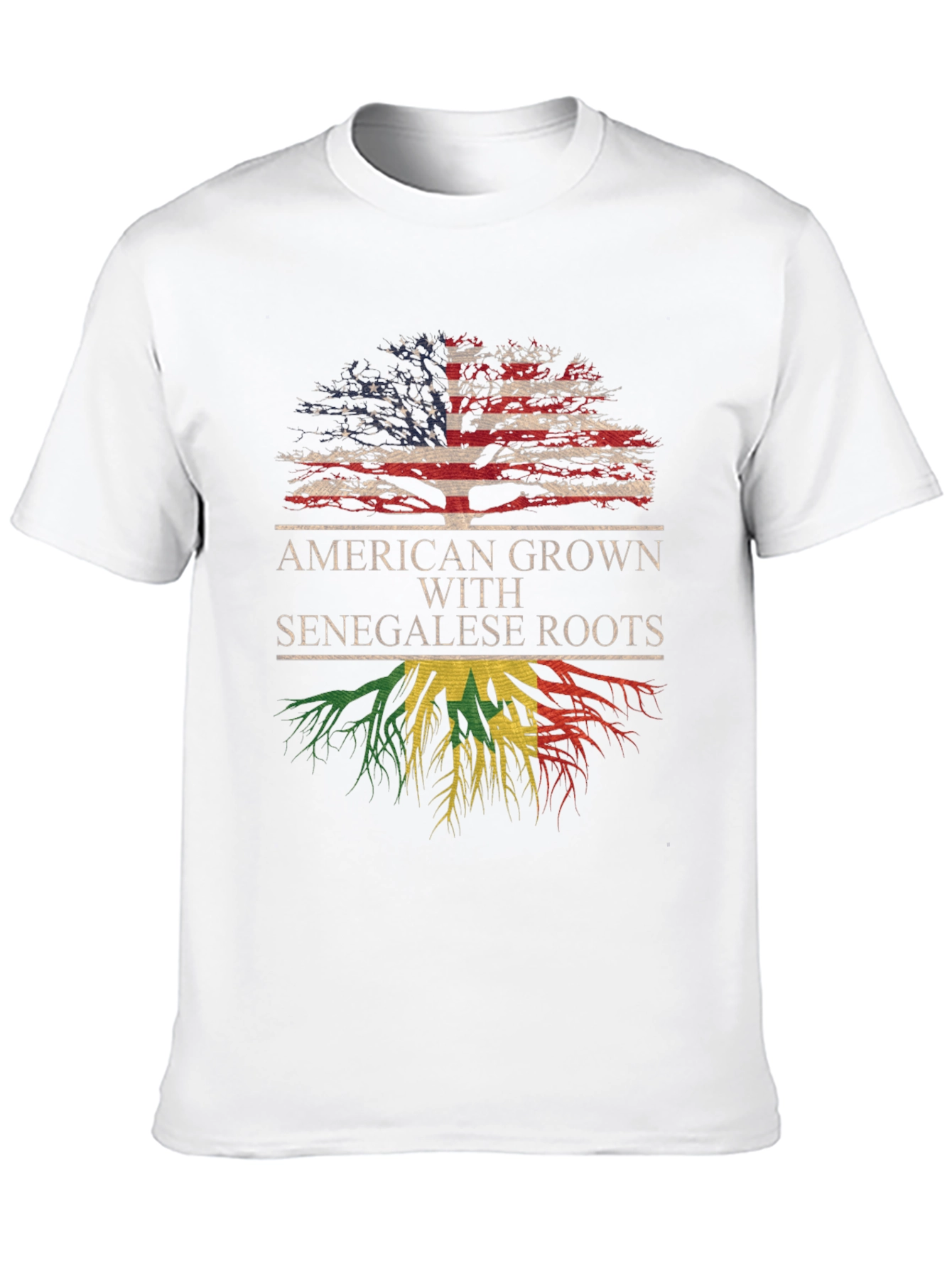 Camiseta Raíces Americanas y Senegalesas