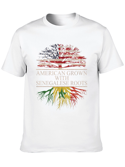 Camiseta Raíces Americanas y Senegalesas